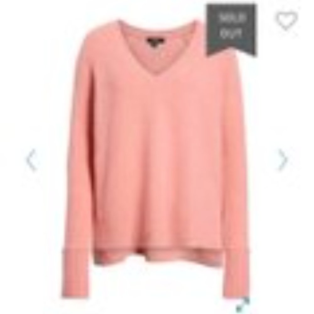 J crew alpaca wool‎ blend pink salmon sweater XS - Picture 9 of 12